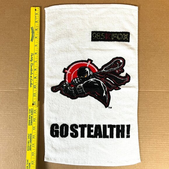 San Jose Stealth NLL Lacrosse SGA Towel + Mens T-Shirt size Large w/Fade 2004-09 - Picture 3 of 9